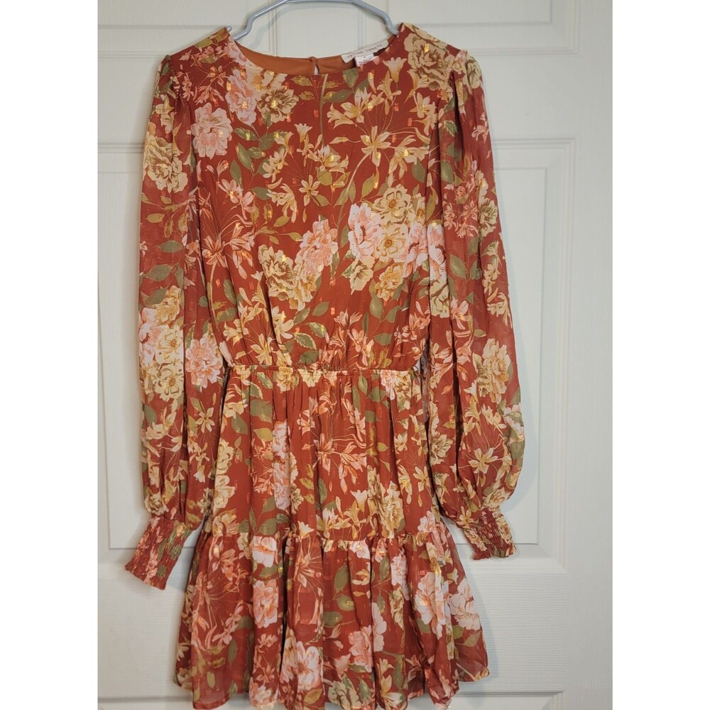 Flying Tomatos Midi Flowing Dress Sz Small